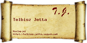 Telbisz Jetta névjegykártya